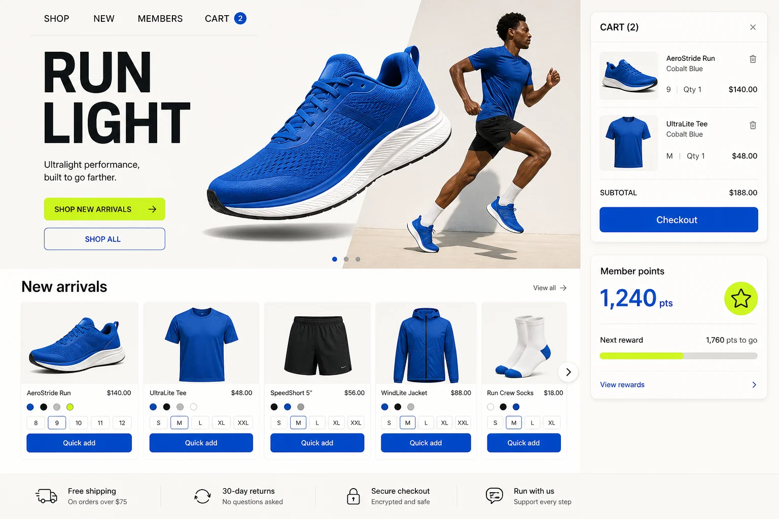 Lumen online store template
