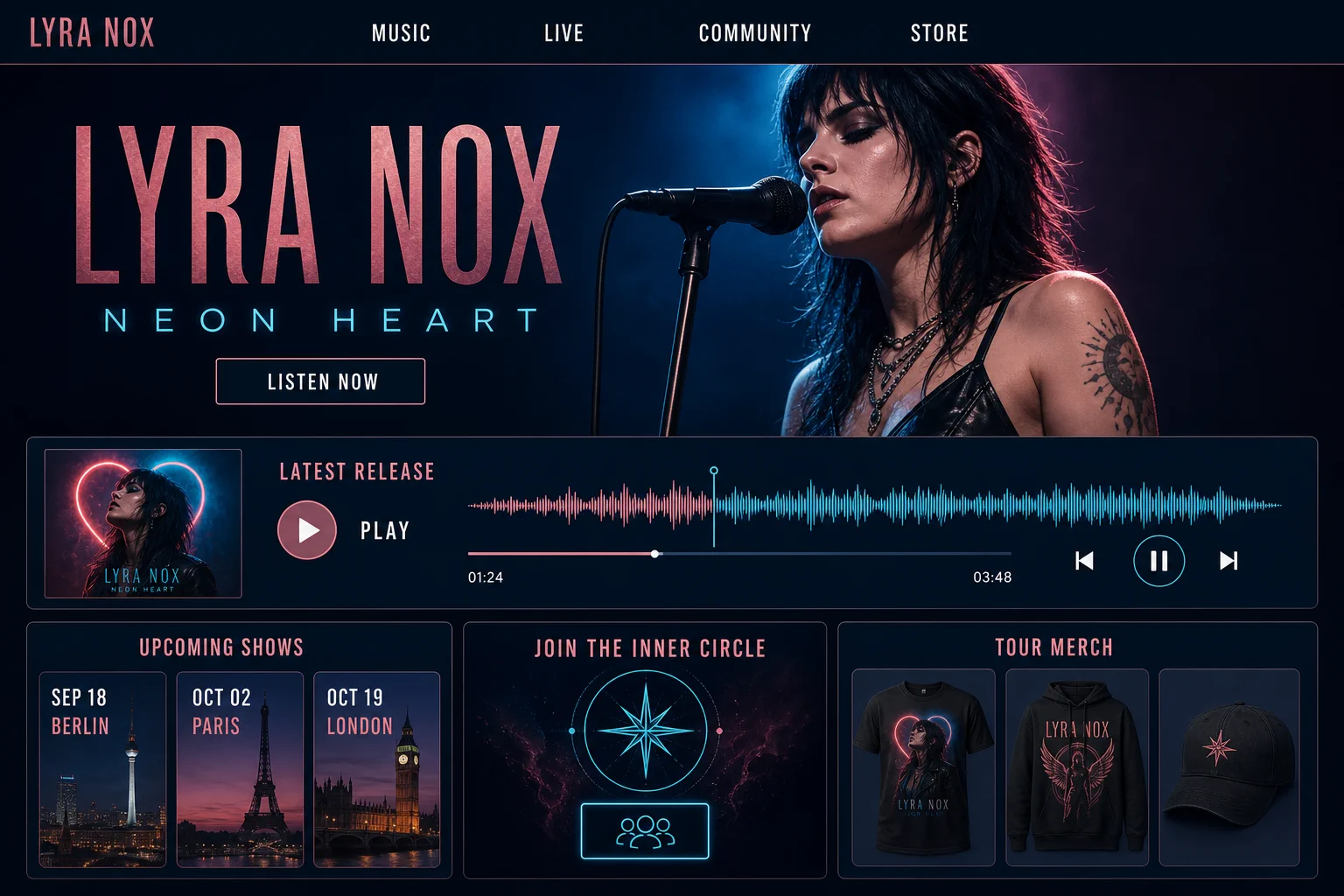 Stage Signal singer template